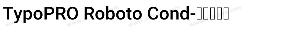 TypoPRO Roboto Cond字体转换